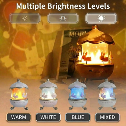 Bunny’s Carousel Rotating Night Light