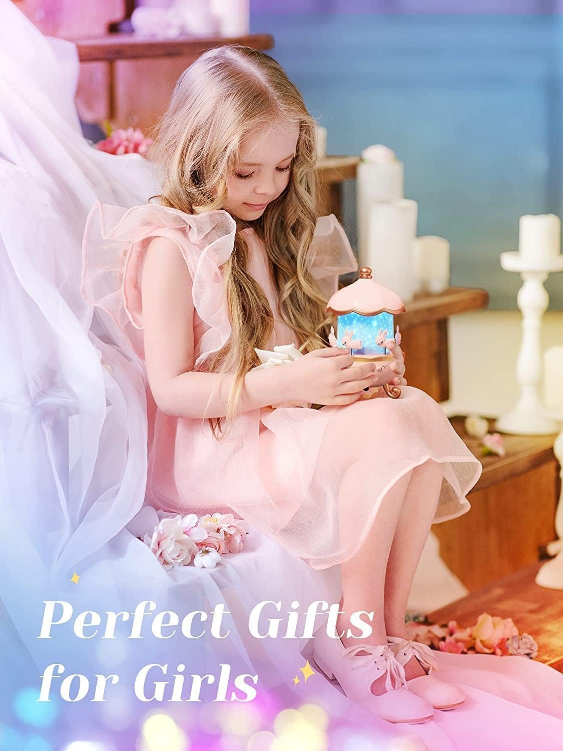 Bunny’s Carousel Rotating Night Light